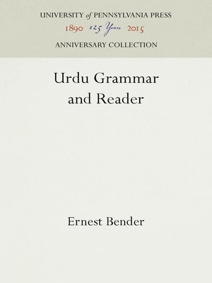 cover image of Urdu Grammar and Reader